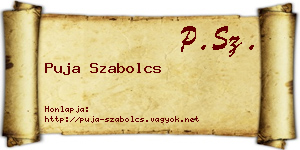 Puja Szabolcs névjegykártya
